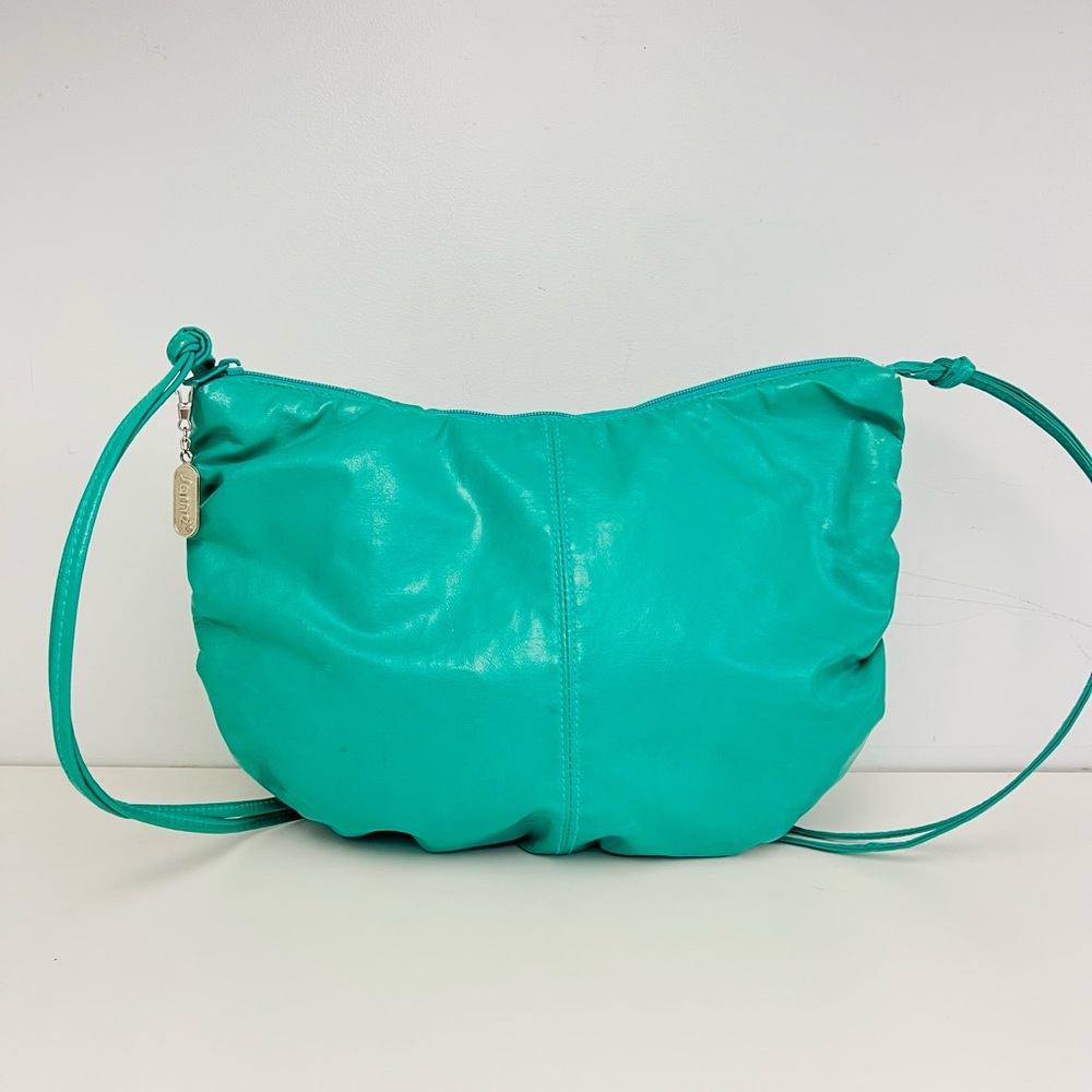 Retro Bright Green Vinyl Shoulder Bag by SARNE